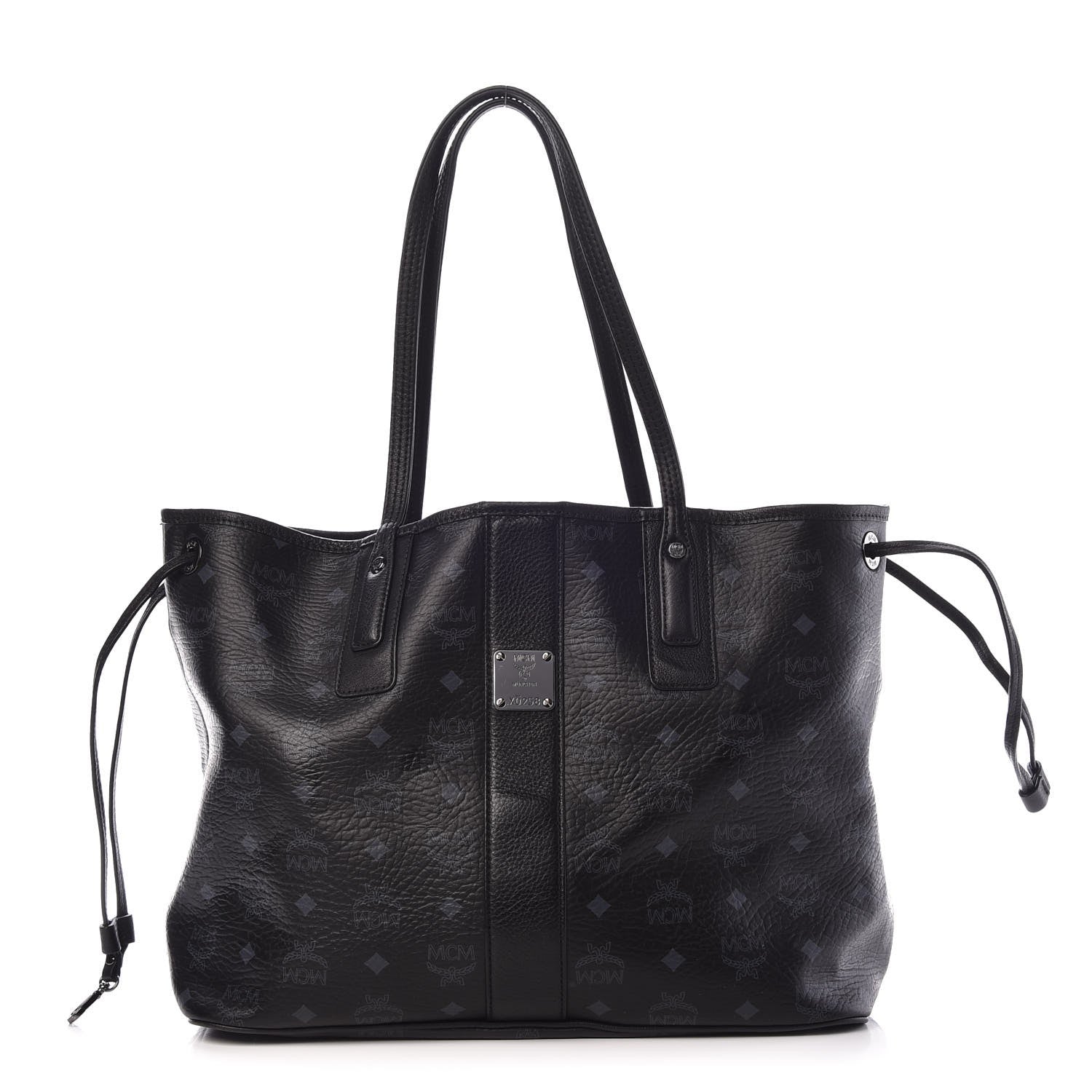MCM Visetos Medium Liz Reversible Shopper Tote Black 1 of 20