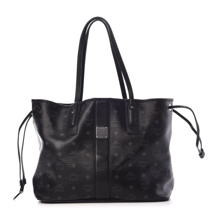 MCM Visetos Medium Liz Reversible Shopper Tote Black 1 of 20