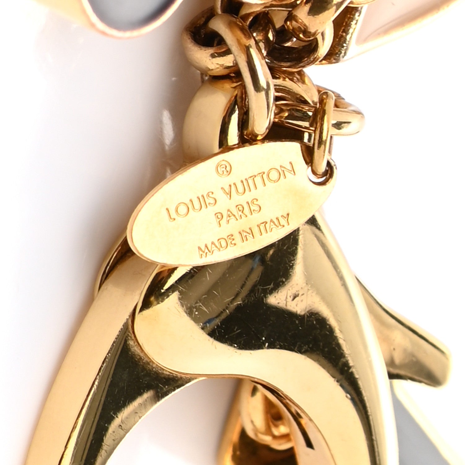 Louis Vuitton Fleur De Monogram Bag Charm Dore 4 of 4