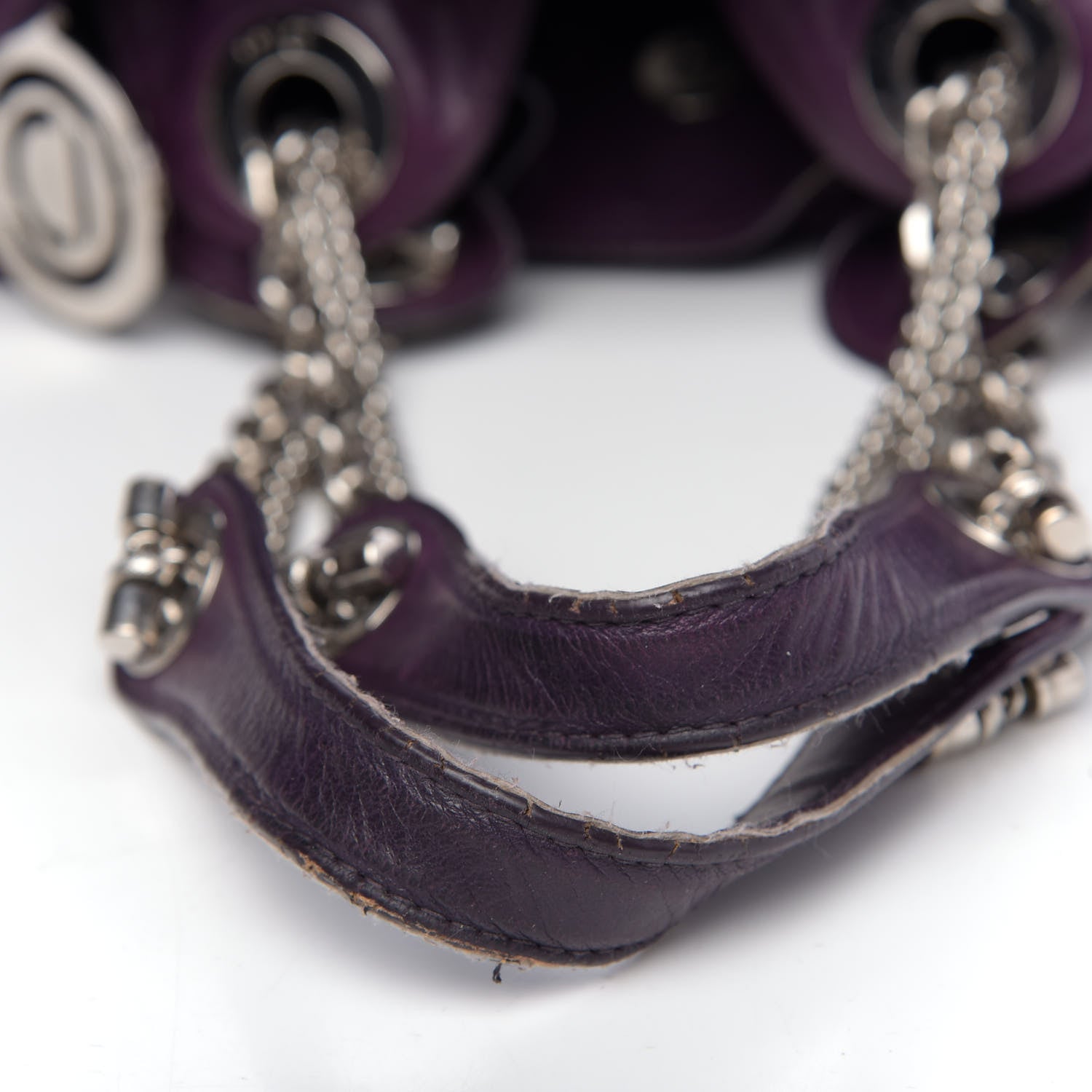 Christian Dior Lambskin Cannage Medium Le Trente Tote Purple 14 of 18