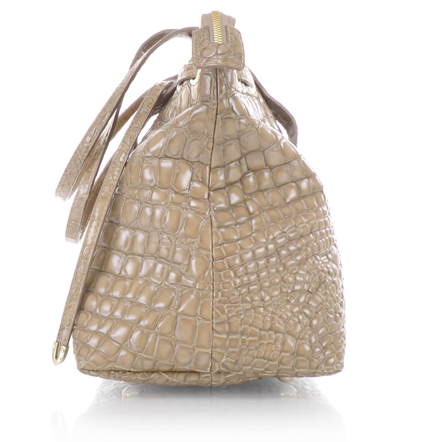Jimmy Choo Moc Crocodile Embossed Leather Medium Rhea 6 of 10
