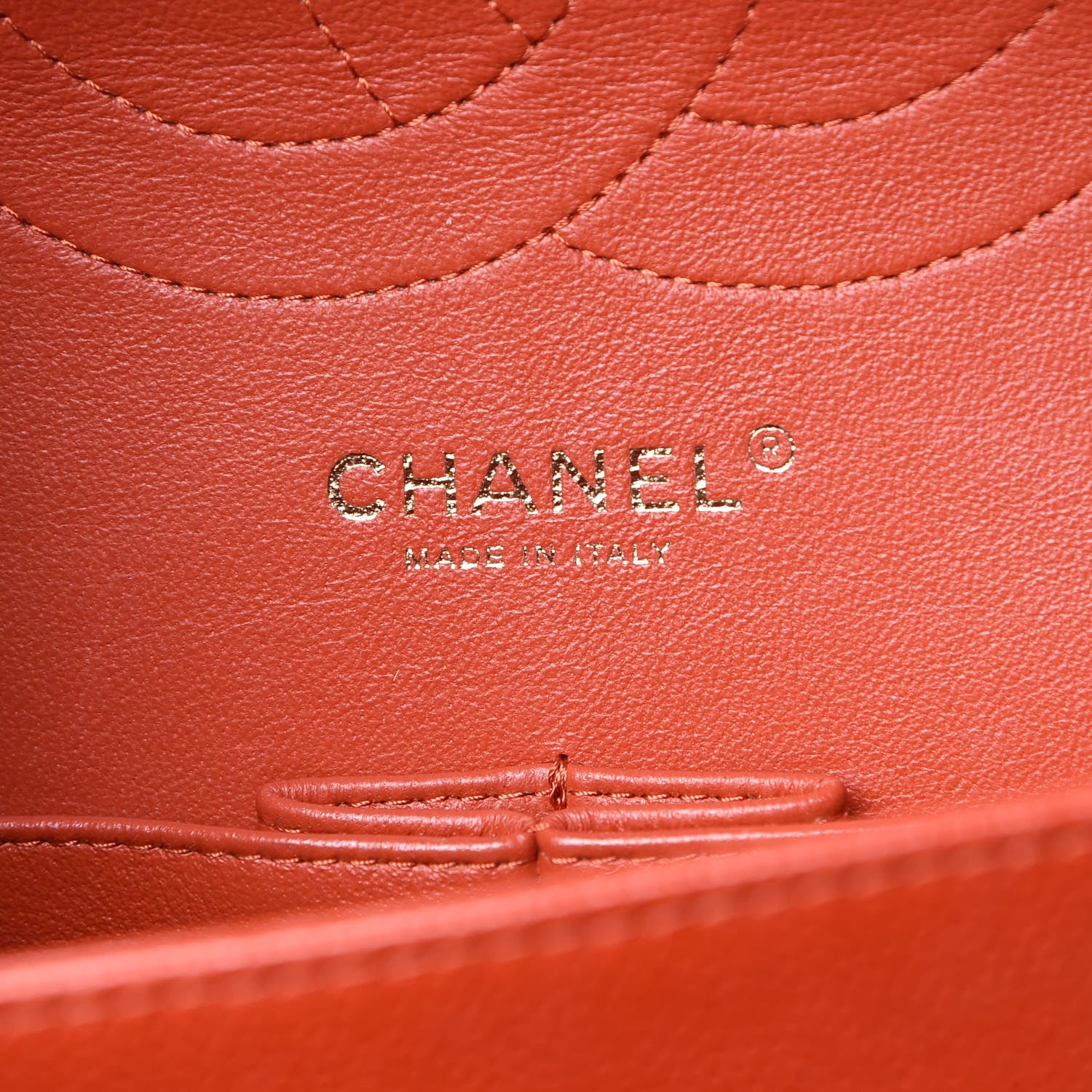 Chanel Pearly Caviar Quilted Jumbo Double Flap Orange 7 of 14