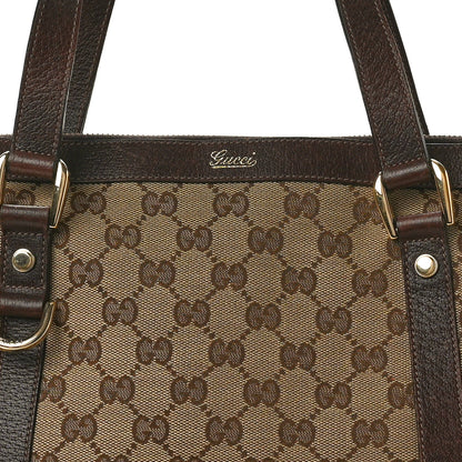 Gucci Monogram Medium Abbey Tote Dark Brown 7 of 12