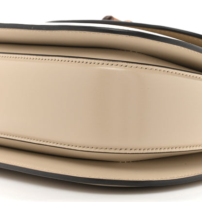 Gucci Boarded Dyana Lux Calfskin Web Small Bamboo 1947 Top Handle Bag Oatmeal 10 of 11