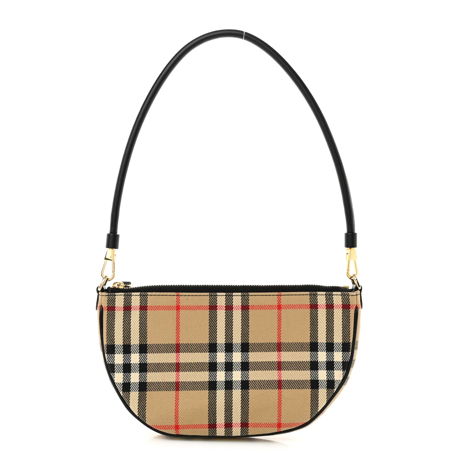 [最終値下げ]Burberry バーバリー　ヴィンテージチェック　オリンピア Burberry Vintage Check Calfskin Olympia Slim Pouch Archive Beige
