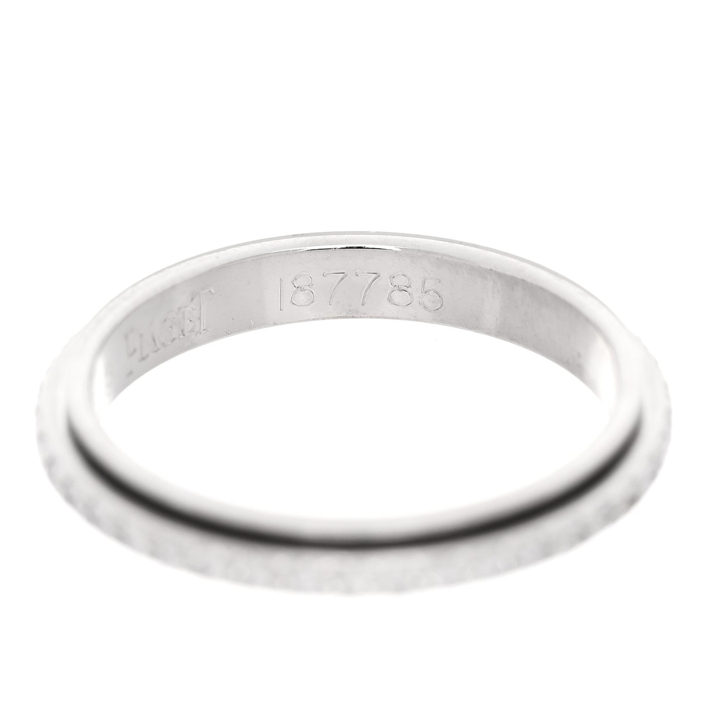 18K White Gold Diamond .35ctw Possession Wedding Band Ring 47 4