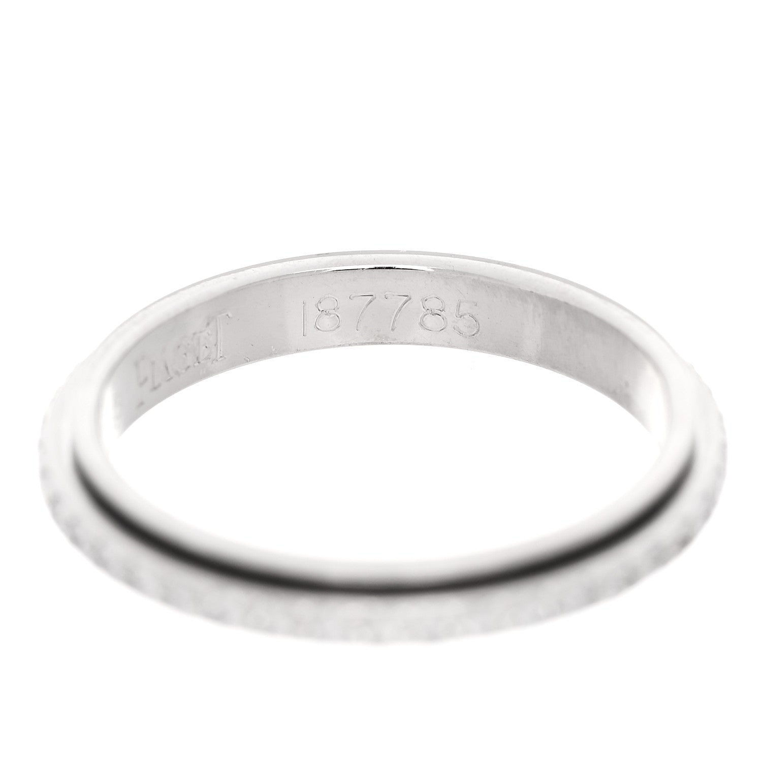 Piaget 18K White Gold Diamond .35ctw Possession Wedding Band Ring 47 4 5 of 6