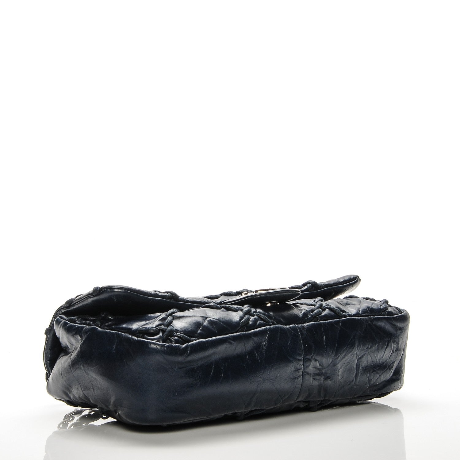 Chanel Calfskin Medium Ultra Stitch Flap Navy 4 of 9