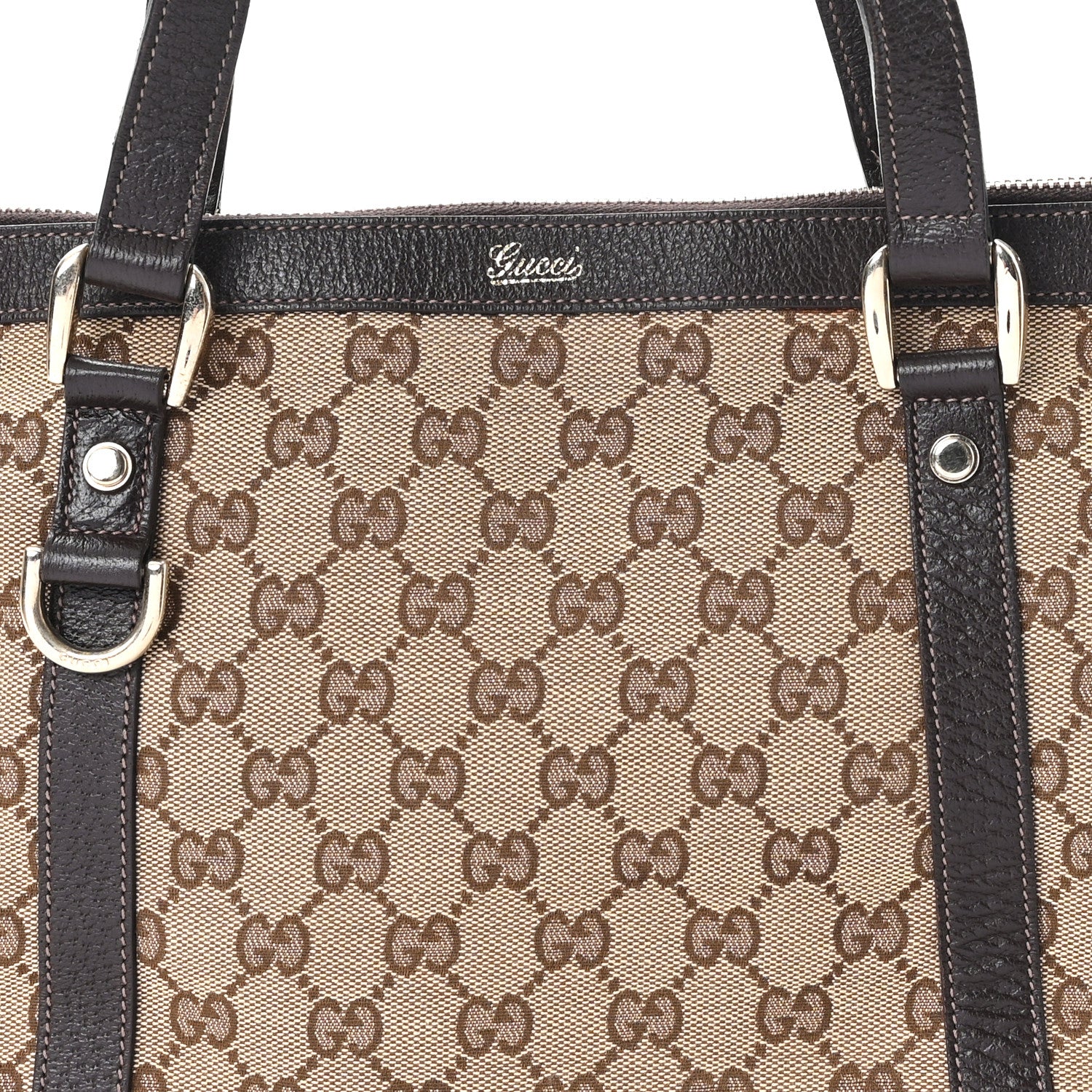 Gucci Monogram Medium Abbey Tote Brown 8 of 10