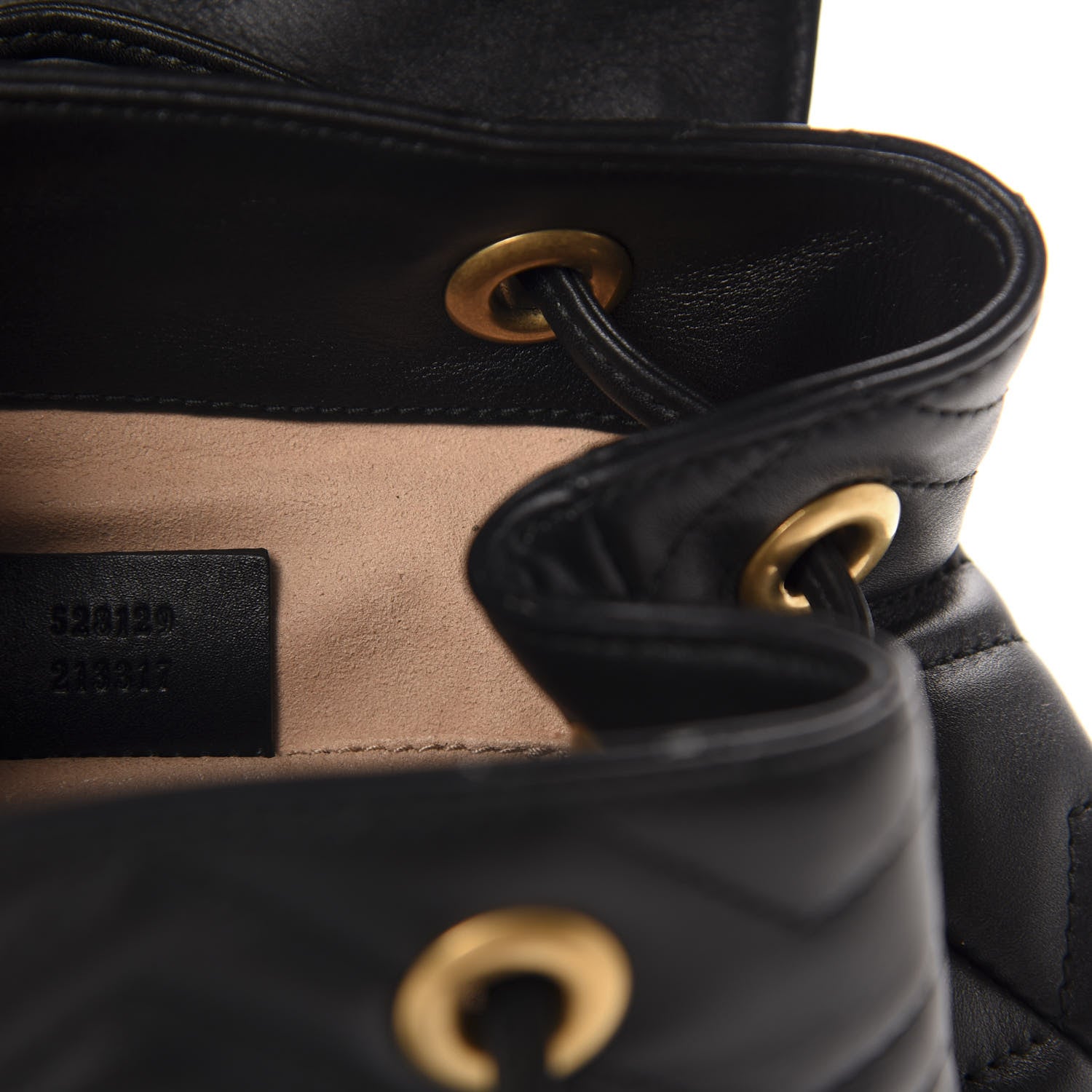 Gucci Calfskin Matelasse GG Marmont Flap Backpack Black 8 of 9