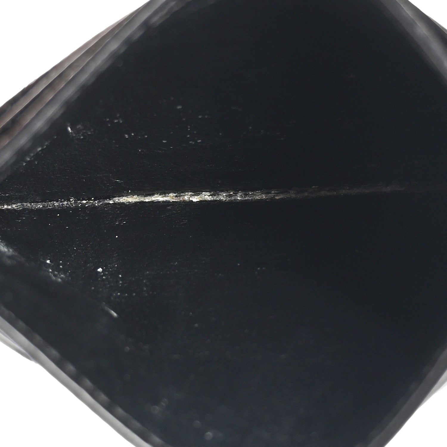 Saint Laurent Grain De Poudre Matelasse Chevron Monochrome Monogram Credit Card Case Black 5 of 9