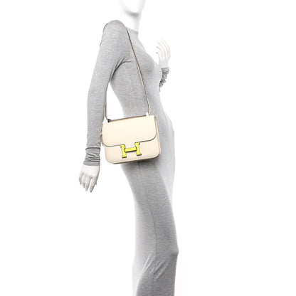 Hermes Epsom Enamel Constance 1-24 Nata Jaune Citron 2 of 11