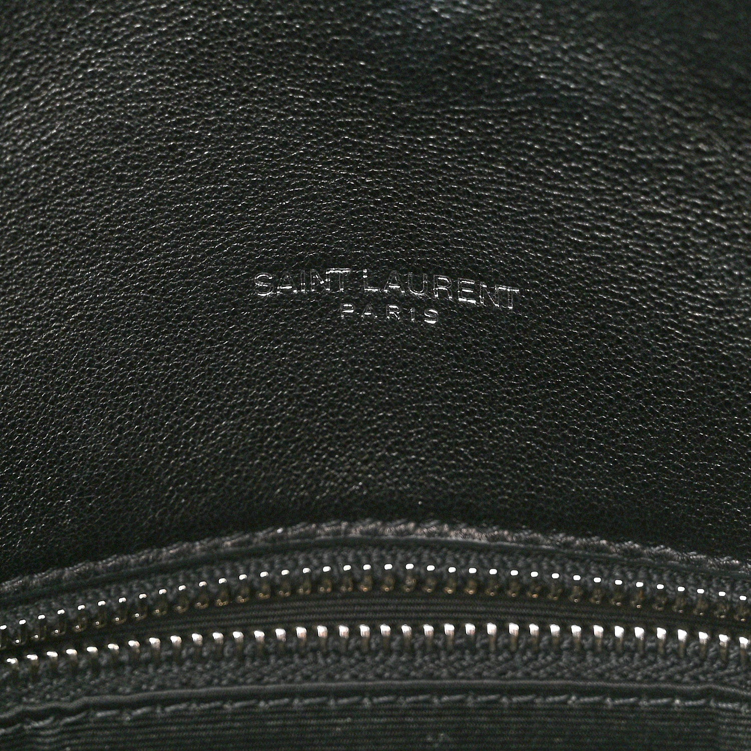 Saint Laurent Lambskin Quilted Medium Loulou Puffer Monogram Chain Satchel Black 6 of 11