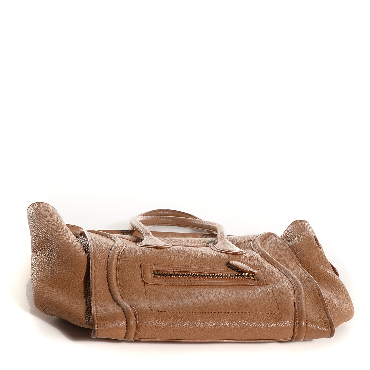 Celine Pebbled Leather Mini Luggage Camel 3 of 11