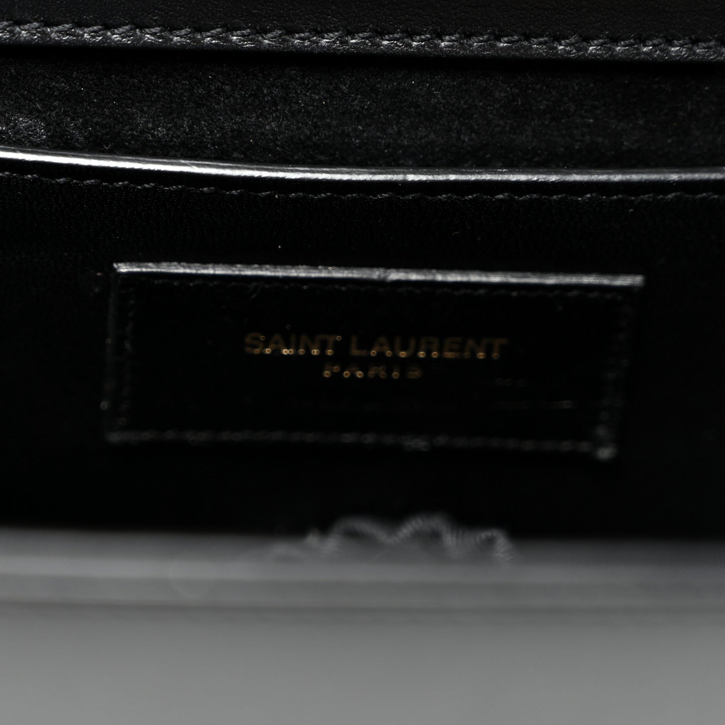 Smooth Calfskin Medium Classic Monogram Kate Tassel Satchel Black