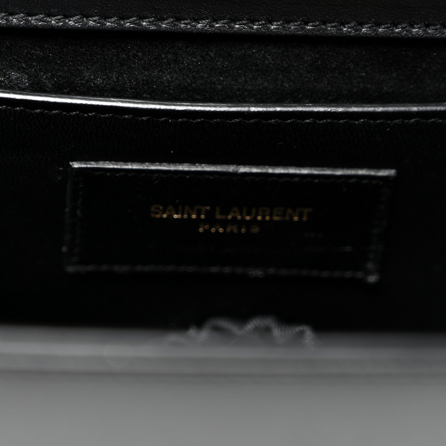 Saint Laurent Smooth Calfskin Medium Classic Monogram Kate Tassel Satchel Black 6 of 9