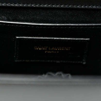 Saint Laurent Smooth Calfskin Medium Classic Monogram Kate Tassel Satchel Black 6 of 9