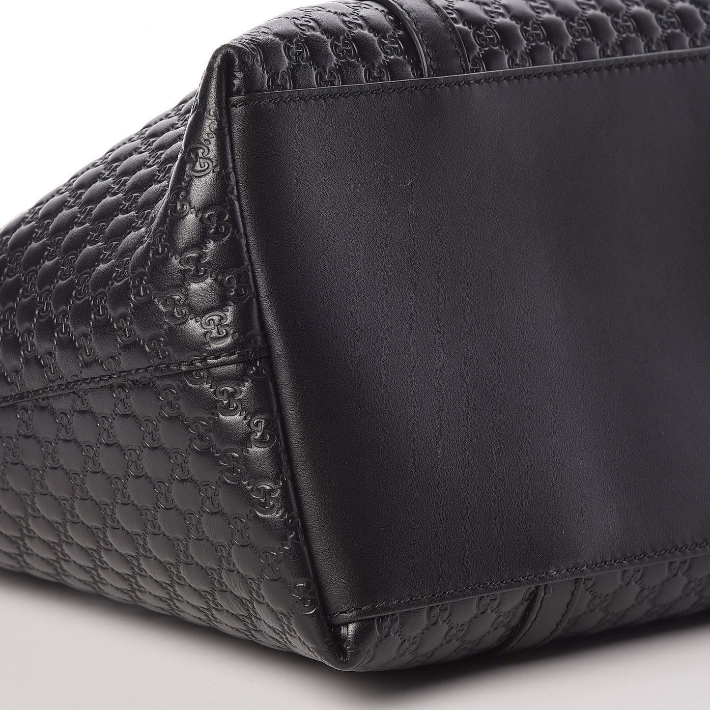Soft Microguccissima Dome Satchel Black