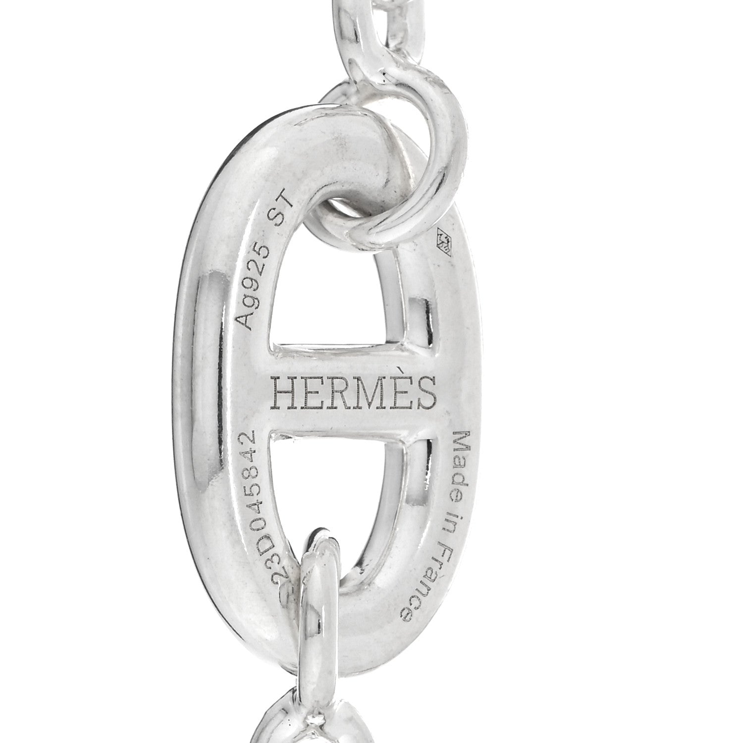 Hermes Sterling Silver Farandole Bracelet ST 3 of 4