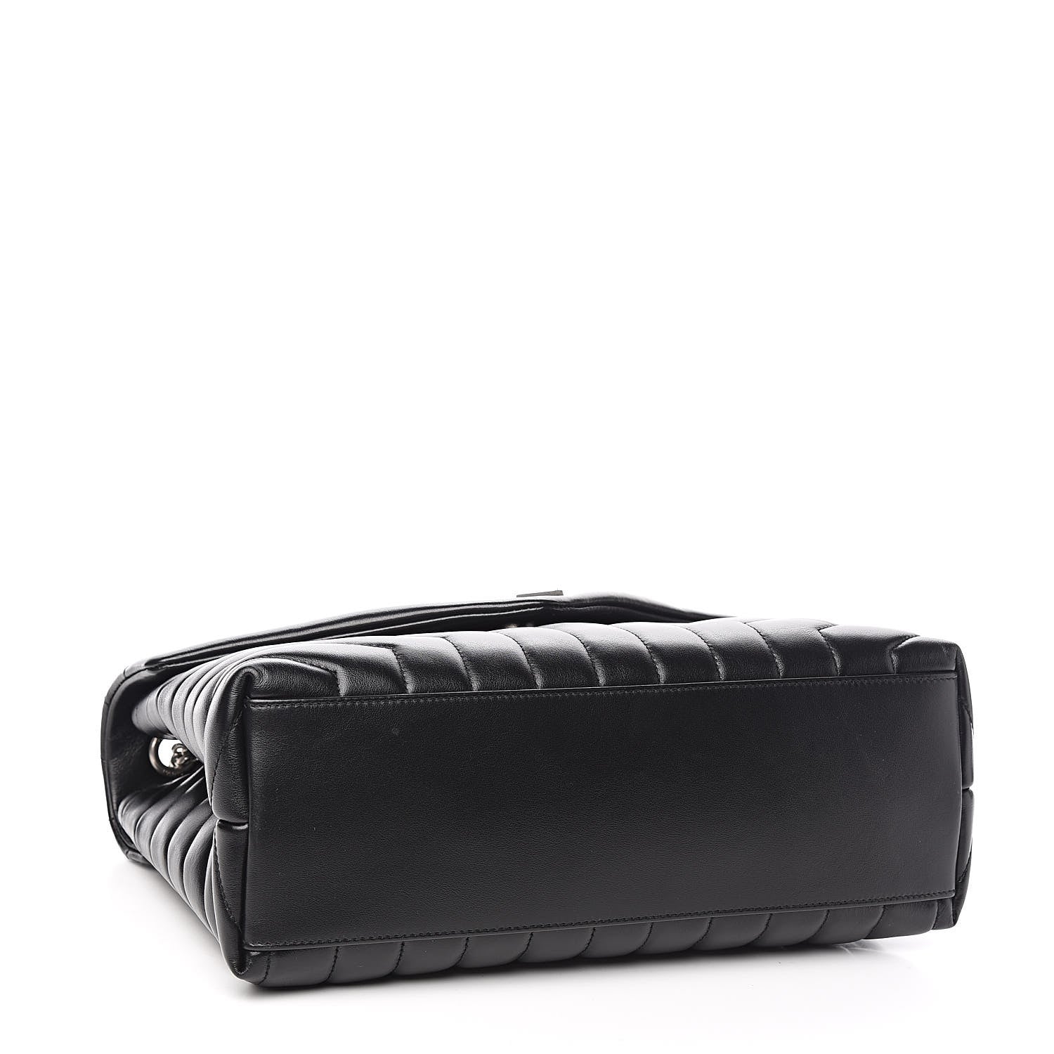 Saint Laurent Calfskin Y Quilted Monogram Medium Loulou Chain Satchel Black 4 of 12