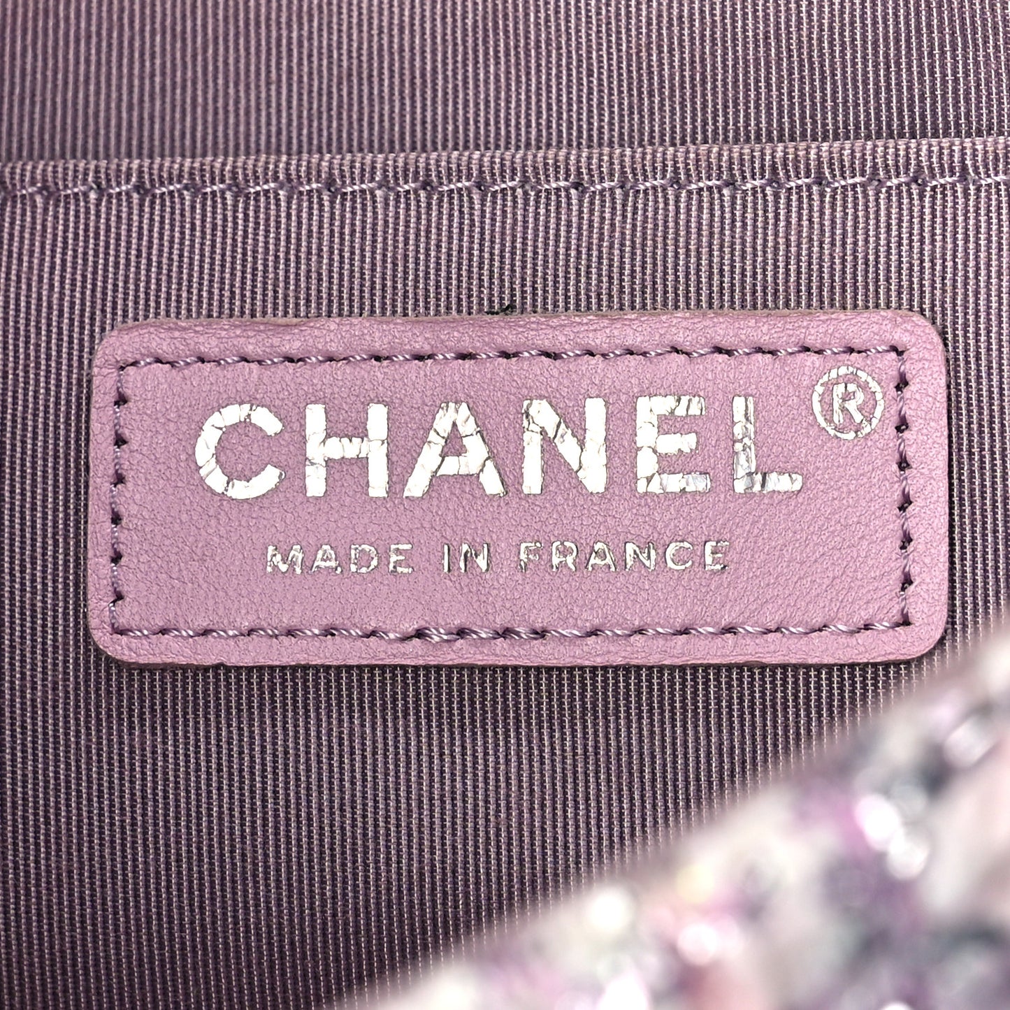 Tweed Medium Single Flap Pink