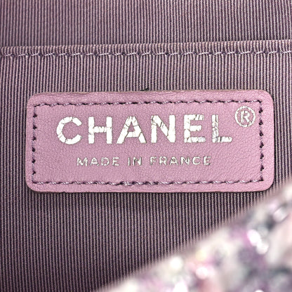 Chanel Tweed Medium Single Flap Pink 6 of 10
