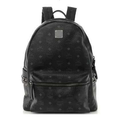 MCM Visetos Medium Side Studs Stark Backpack Black 1 of 10