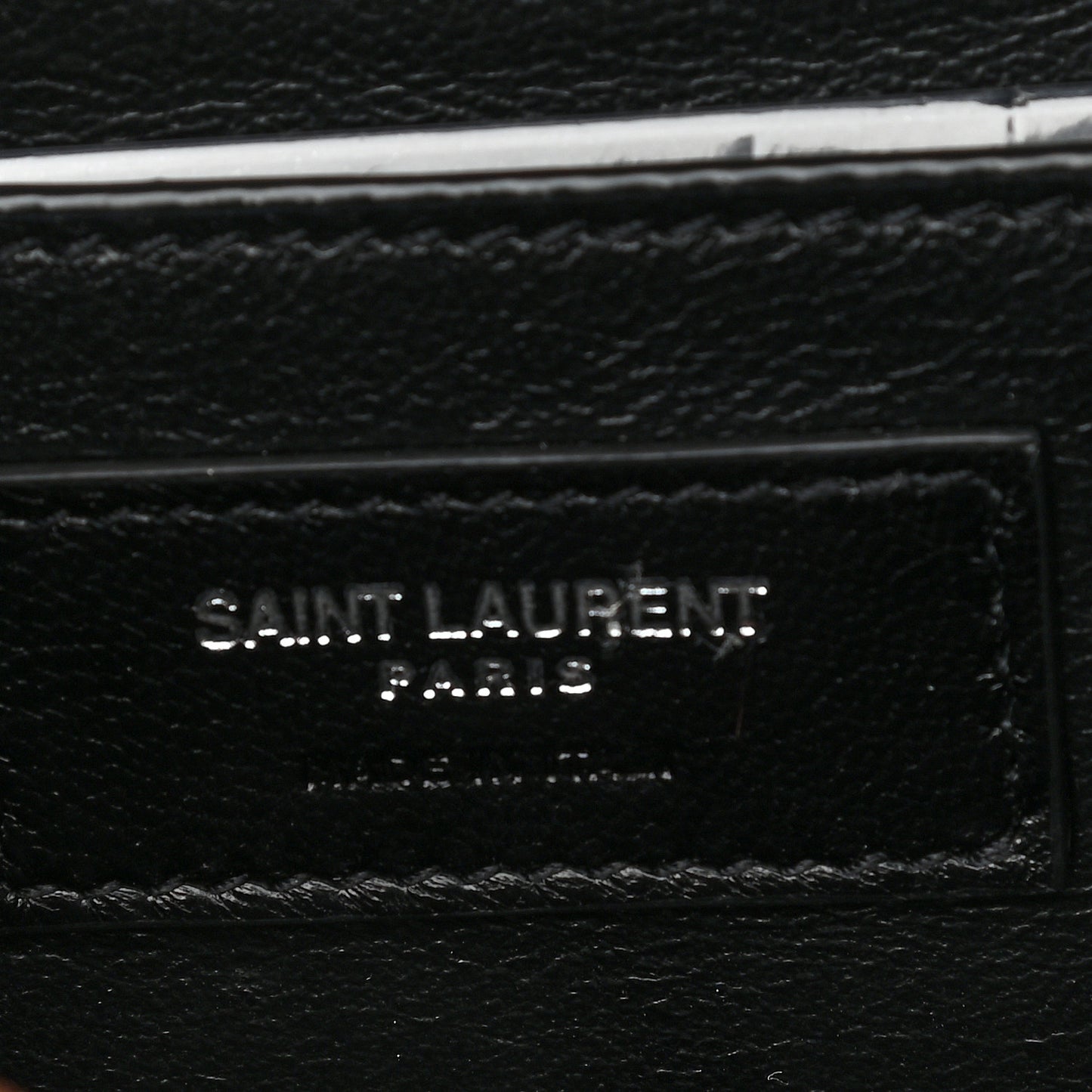Calfskin Metropolis Chain Shoulder Bag Black