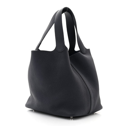 Hermes Taurillon Clemence Picotin Lock 22 MM Bleu Nuit 3 of 11