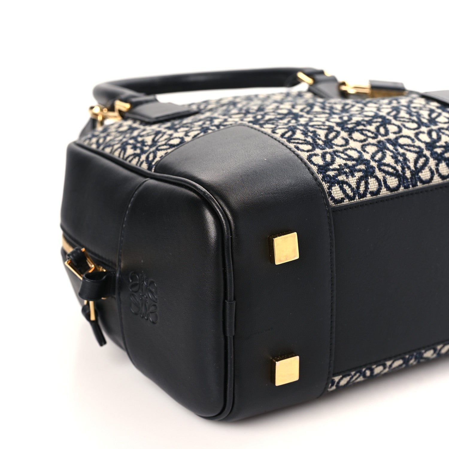 Loewe Jacquard Anagram Calfskin Amazona 19 Black Navy 7 of 8