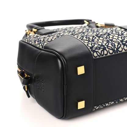 Loewe Jacquard Anagram Calfskin Amazona 19 Black Navy 7 of 8