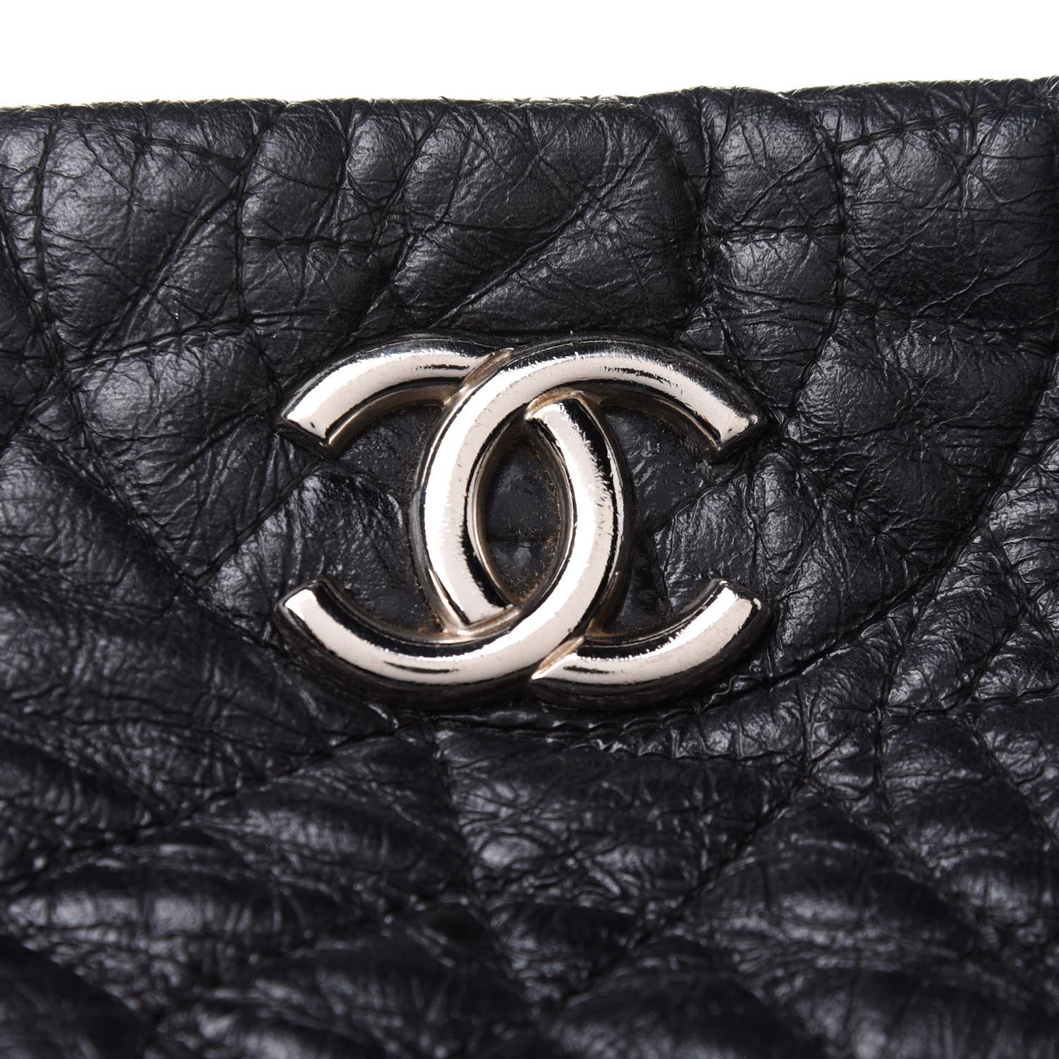 Chanel Vinyl Graphic Edge Tote Black 8 of 13