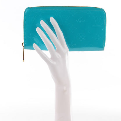 Louis Vuitton Vernis Zippy Wallet Blue Lagon 2 of 8