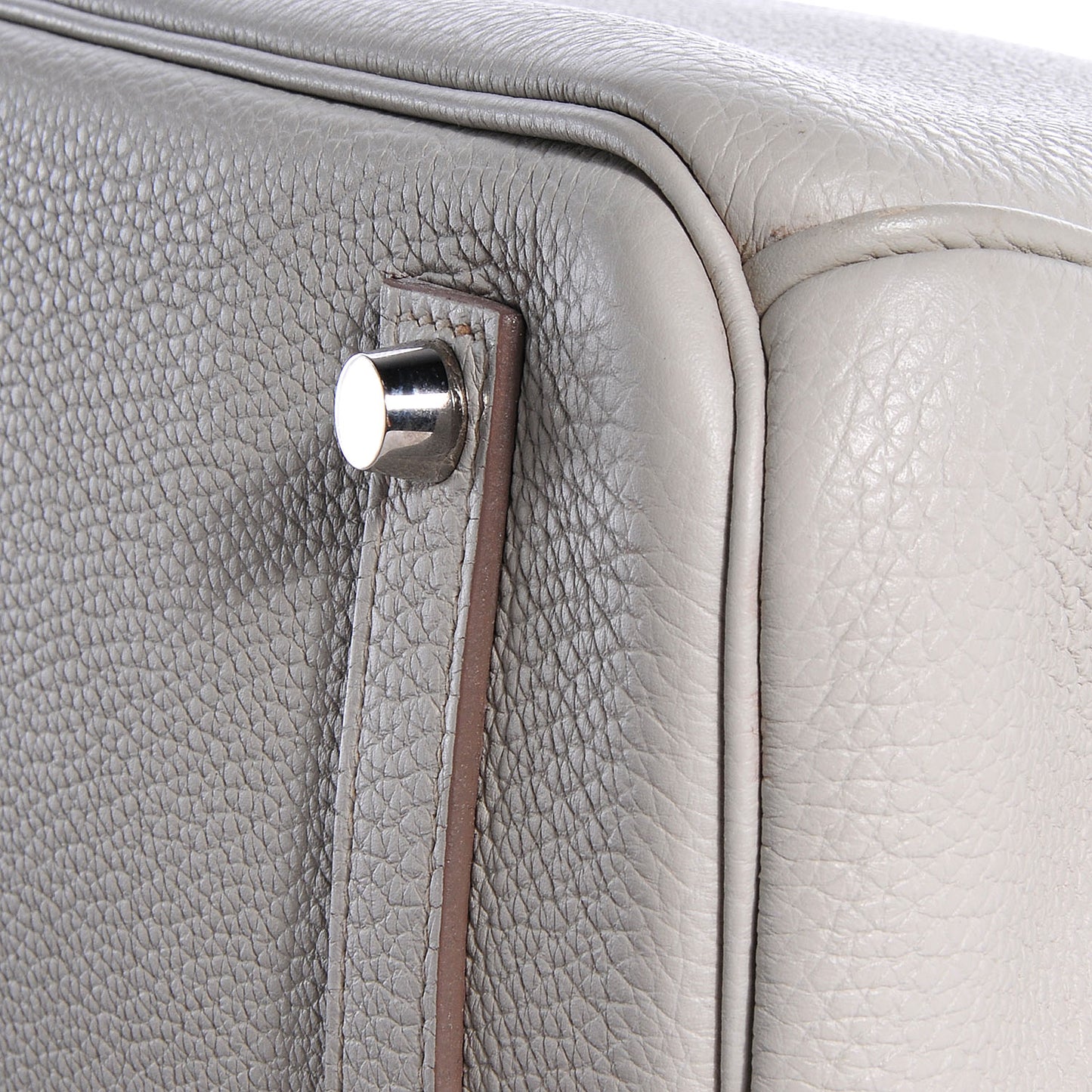 Togo Birkin 35 Gris Perle