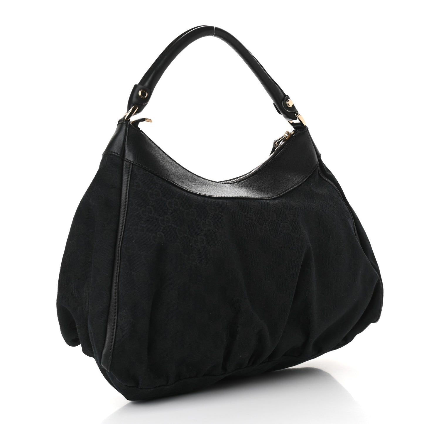 Monogram Large D Ring Hobo Black