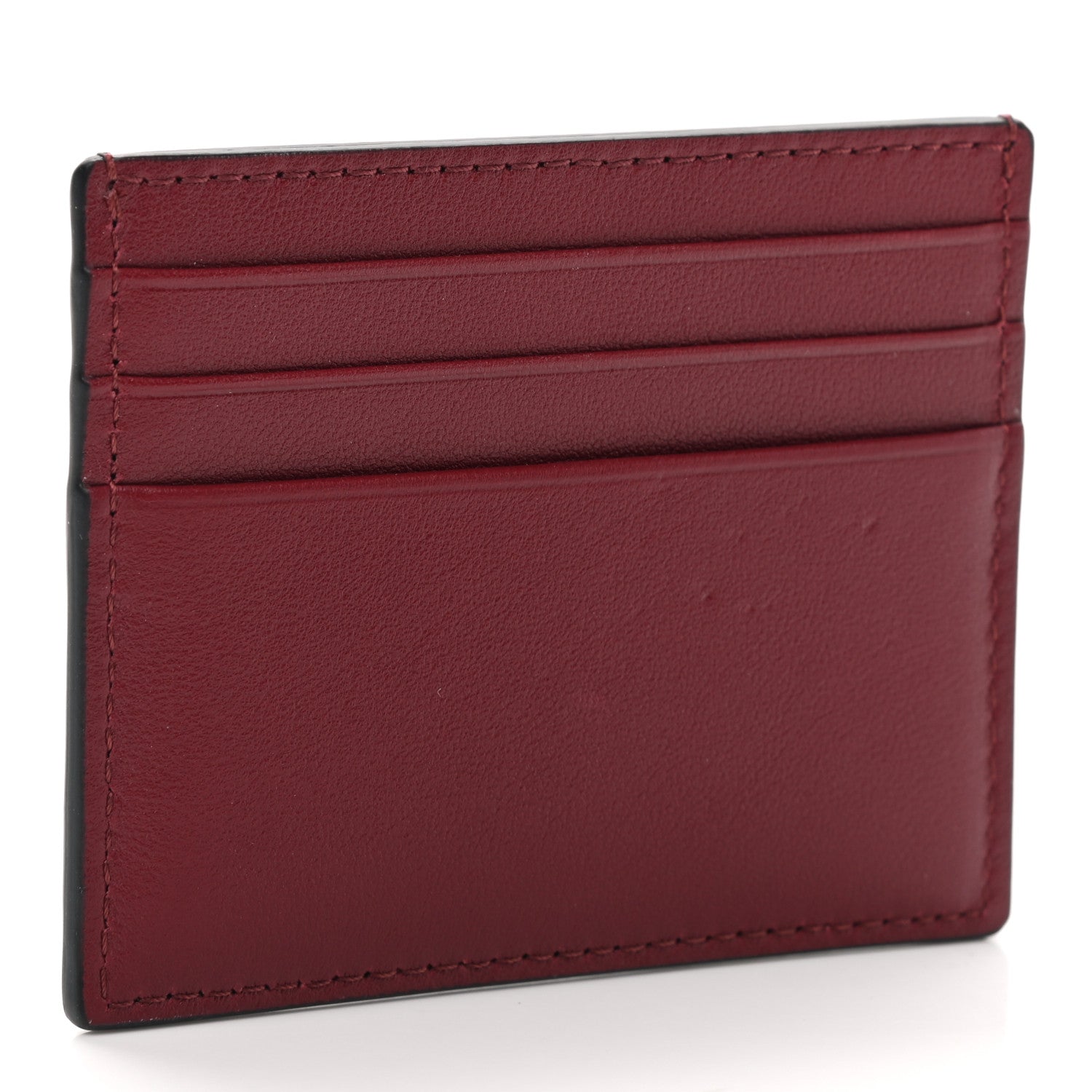 Valentino Garavani Calfskin VLogo Signature Card Holder Red 3 of 7