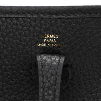 Hermes Taurillon Clemence Evelyne TPM Black 6 of 11