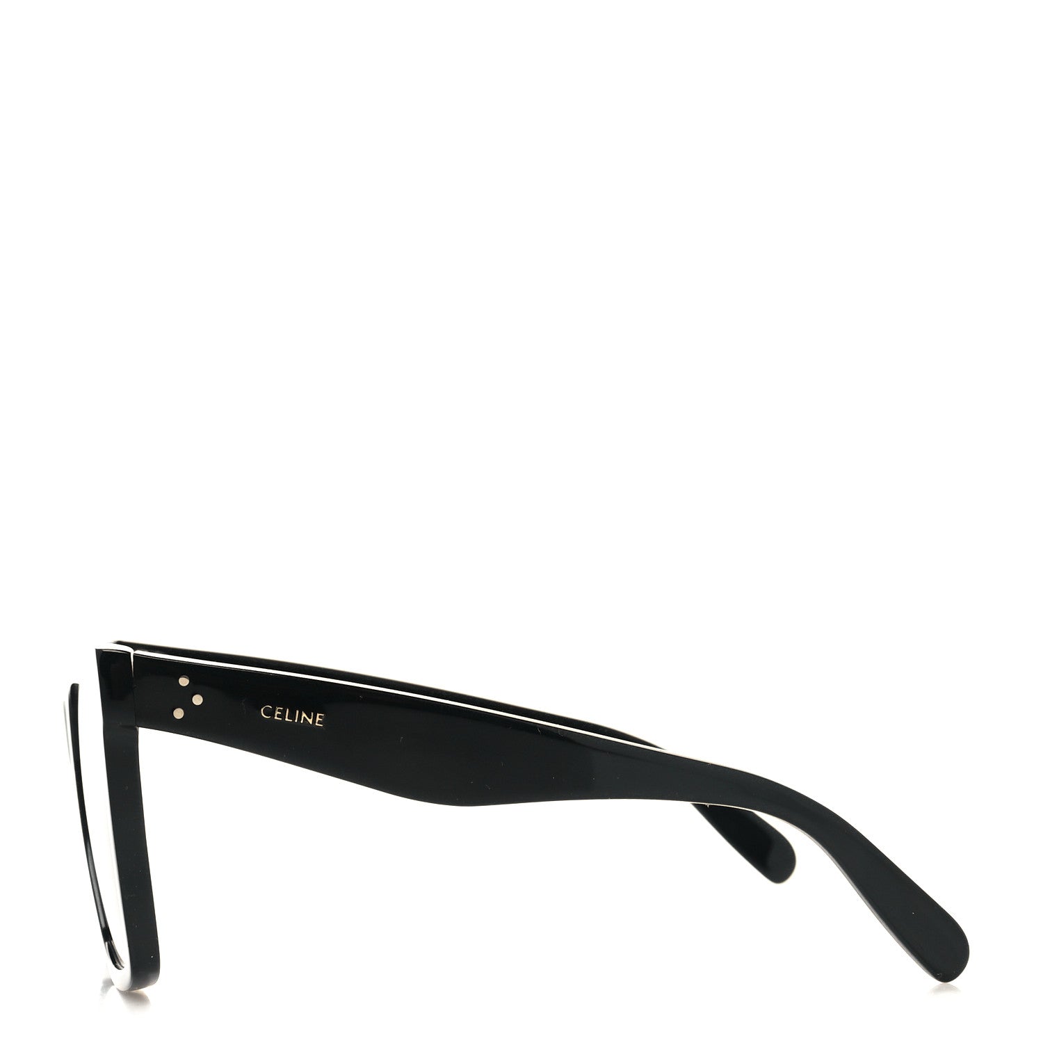 Celine Acetate Square Sunglasses Black 3 of 7