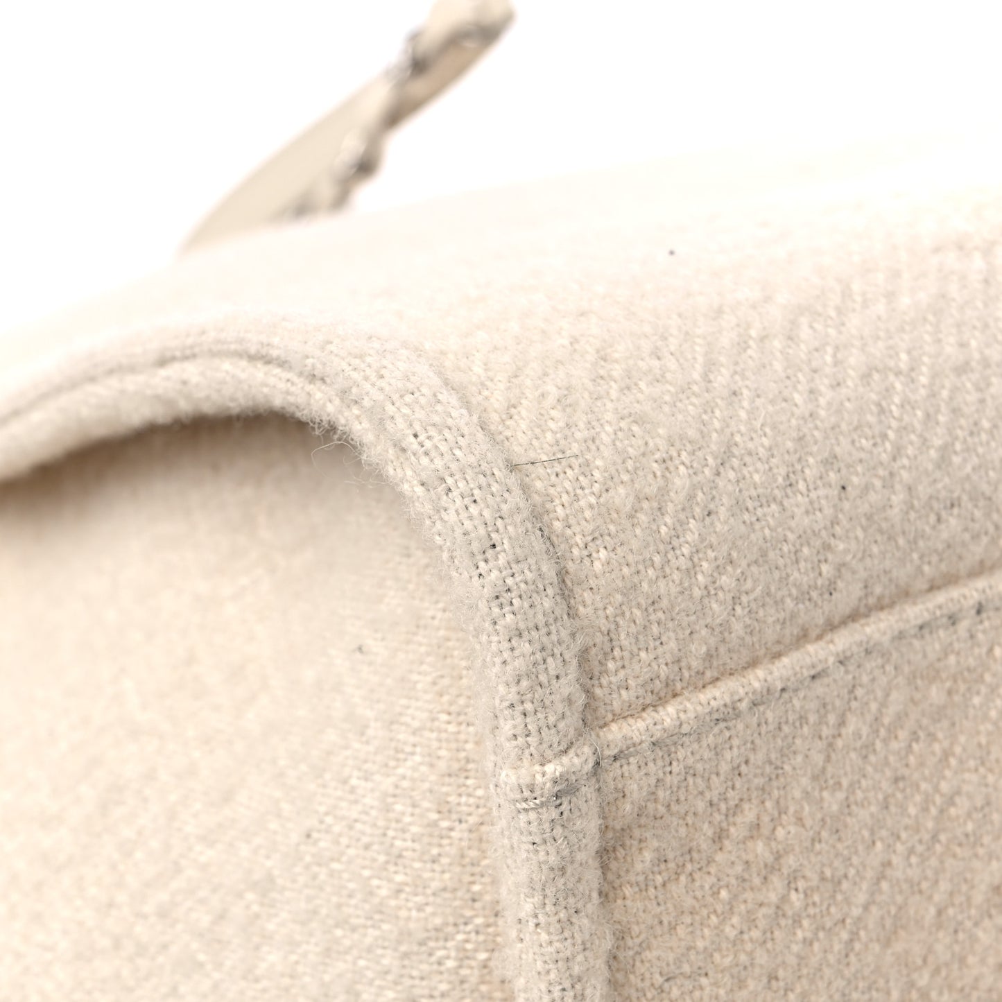 Wool Deauville Medium Tote Beige