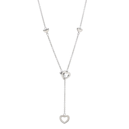 Tiffany Sterling Silver Heart Lariat Necklace 1 of 6