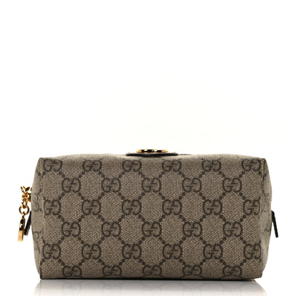 Gucci Soft GG Supreme Monogram Calfskin Medium Ophidia Cosmetic Case Beige Ebony New Acero 2 of 10