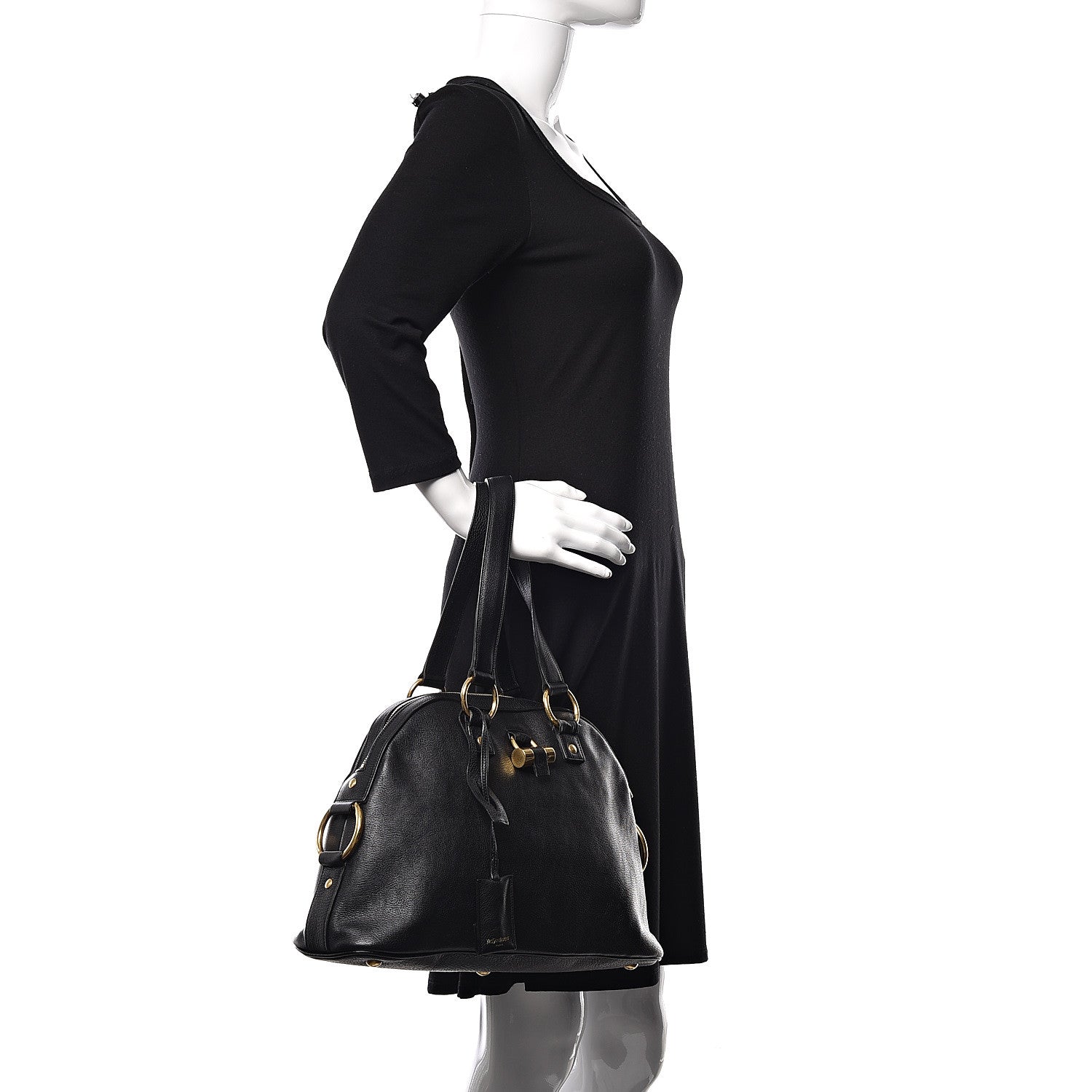 Saint Laurent Calfskin Medium Muse Black 2 of 12