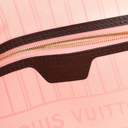 Louis Vuitton Damier Ebene Neo Neverfull MM Rose Ballerine 7 of 13