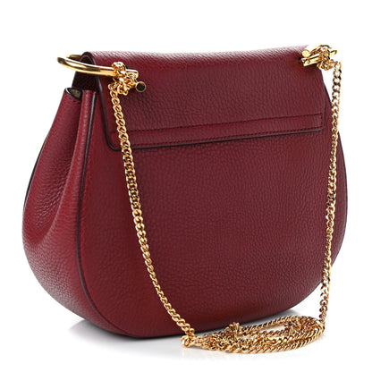 Chloe Grained Lambskin Drew Shoulder Bag Intense Red 2 of 4