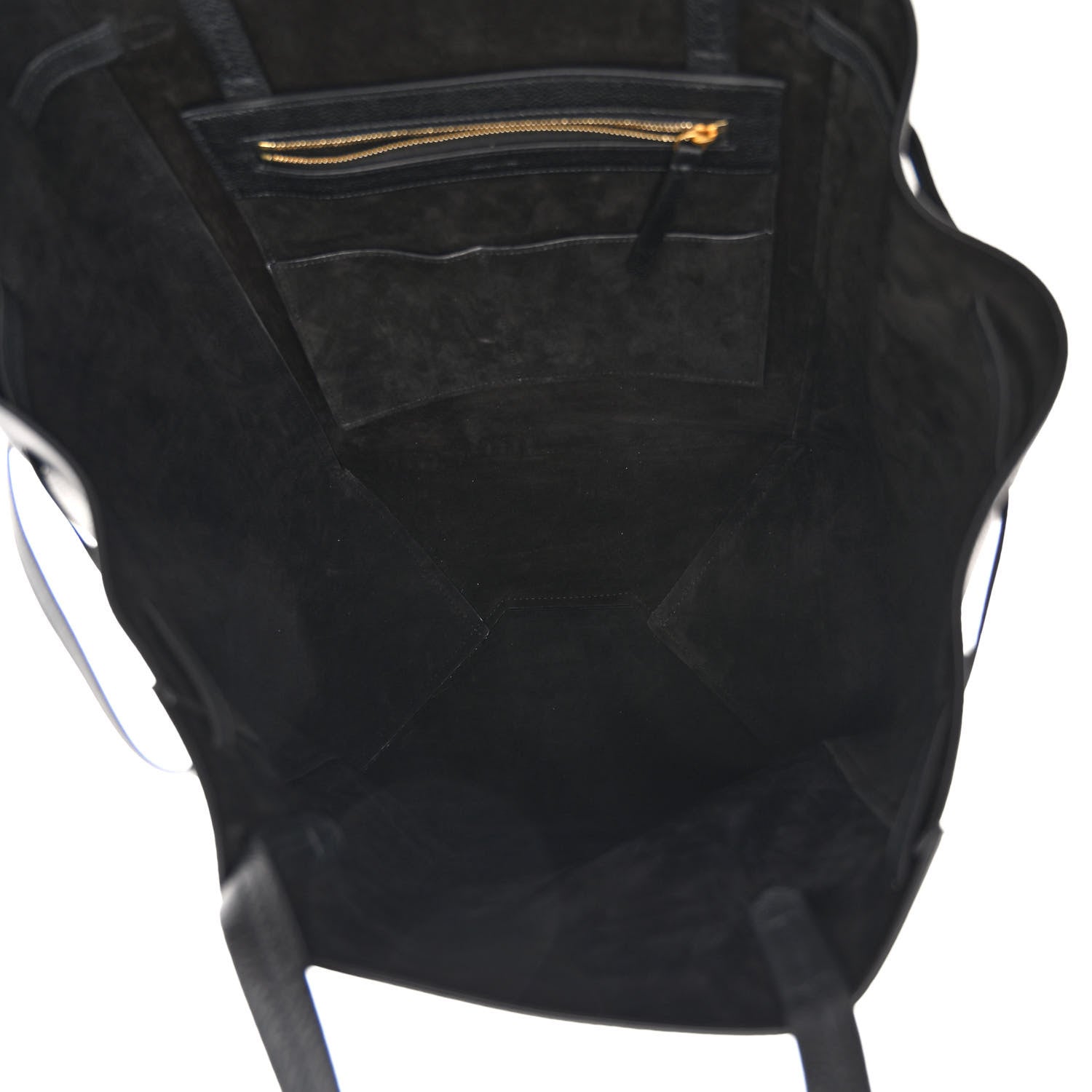 Celine Soft Grained Calfskin Medium Belt Cabas Phantom Black 5 of 11