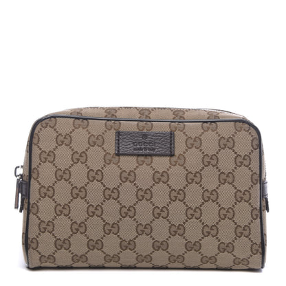 Gucci Monogram Belt Bag Dark Brown 1 of 10