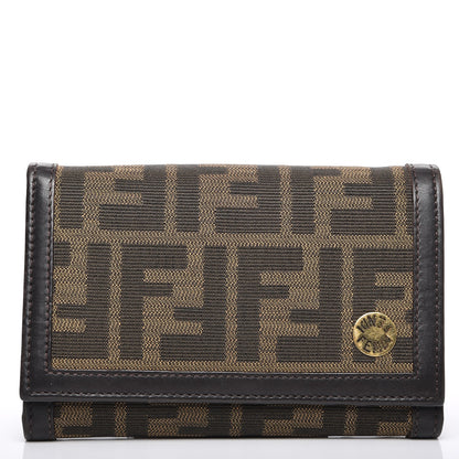 Fendi Zucca Flap Wallet Tobacco 1 of 7