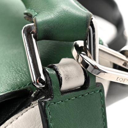 Loewe Calfskin Medium Puzzle Bag Sea Water Green White Black 12 of 16
