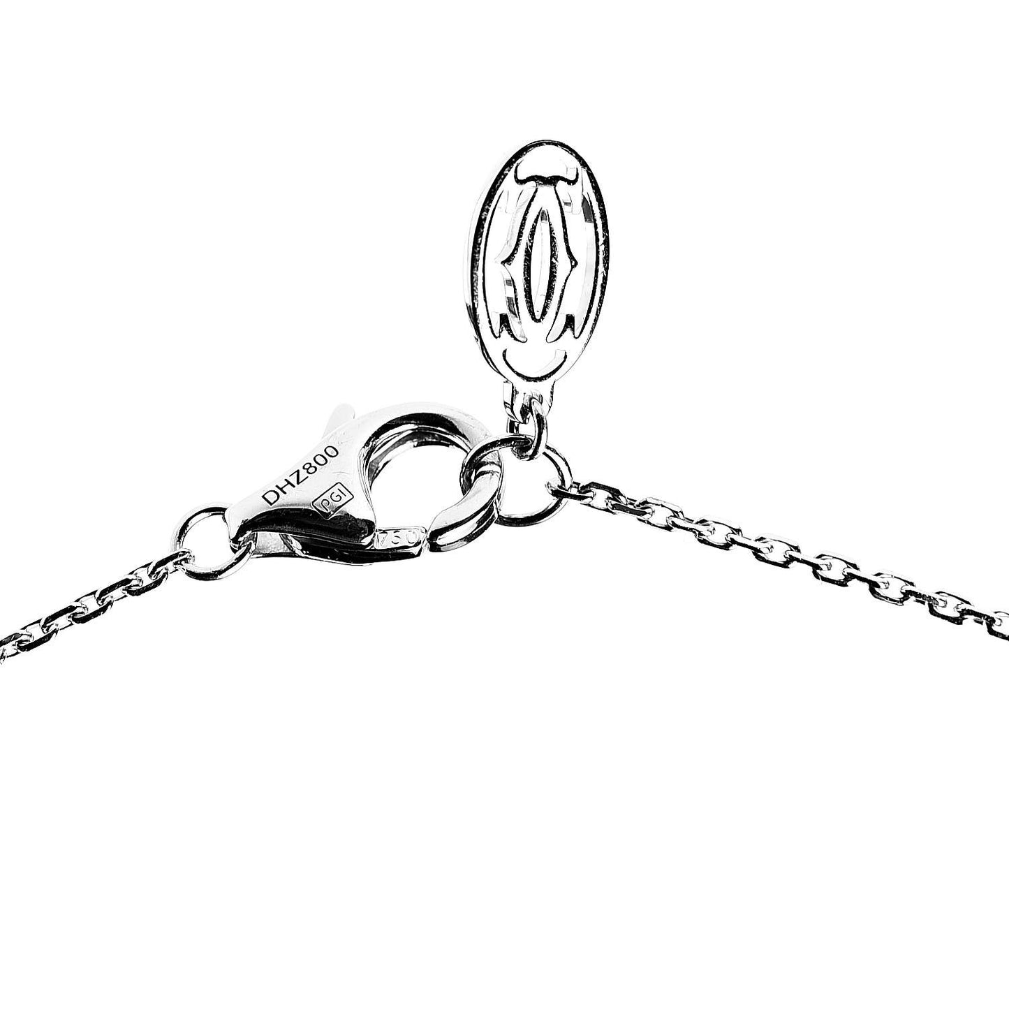 18K White Gold Diamond XS D'Amour Pendant Necklace