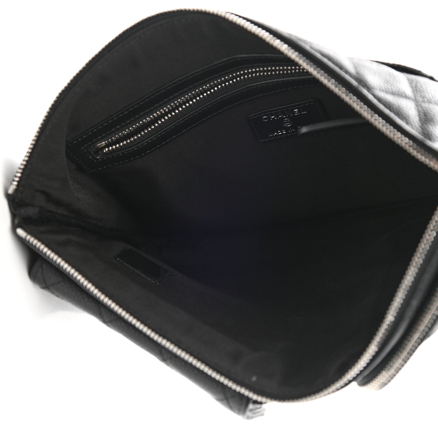 Chanel Caviar Quilted Zipped Multi Pouch Black 5 of 7